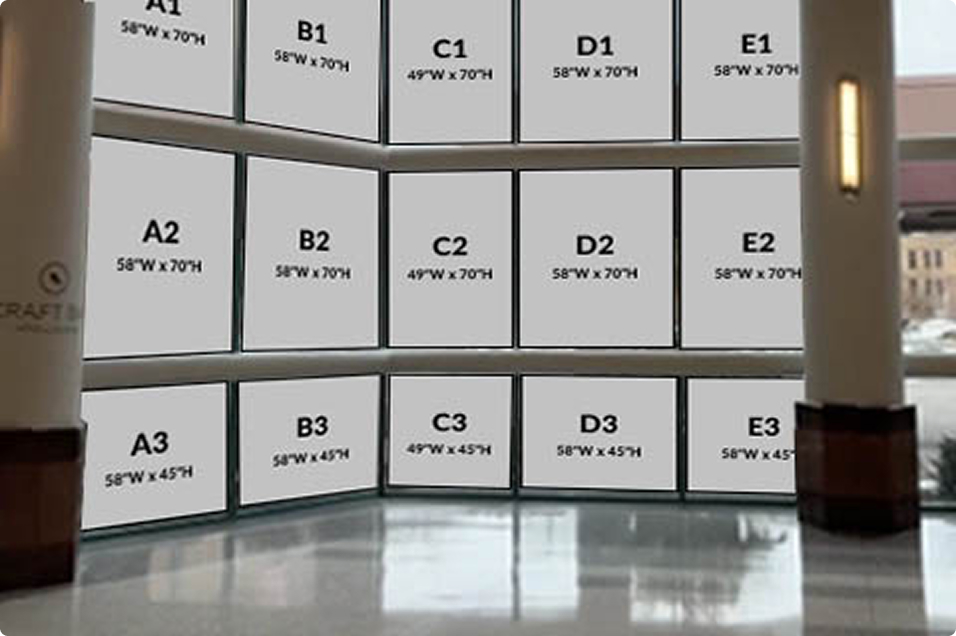 Window cling area #3 rendering